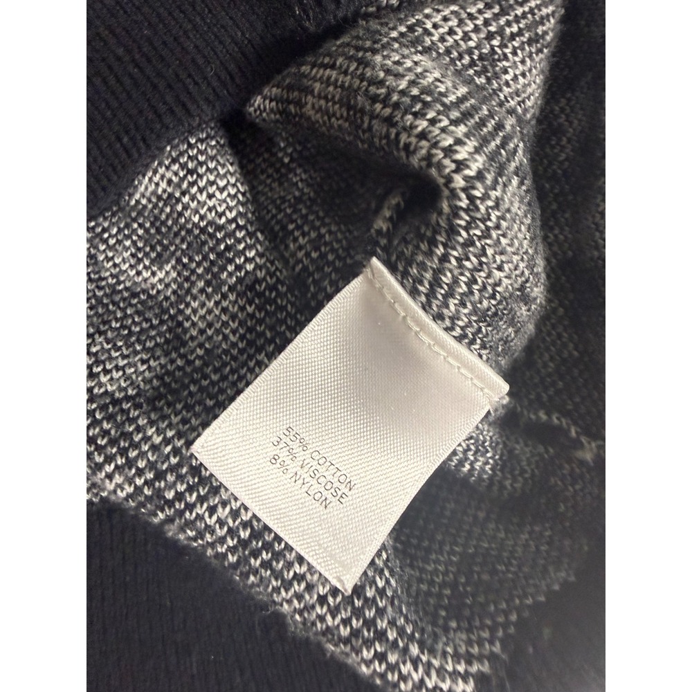 Halogen Black‎ White Geometric Print Crew Neck Sweater Top Women's XS - Picture 8 of 8